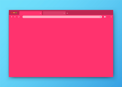 Pink Browsing Window The Design Of The Web Browser Window In Purple On A Blue Background ...