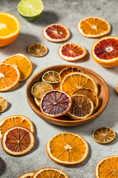 healthy dried dehydrated citrus fruit - 6008 imagens e fotografias de stock
