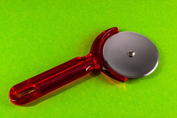 Picture of Plastic Red Pizza Cutter Slicer Knife