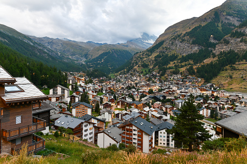 Livigno and its valley as seen from above (7 shots stitched)