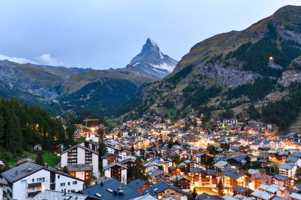 istock Skyline - Zermatt, Switzerland 2104734292