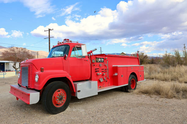 Photography with 110 film Blurry fire truck
