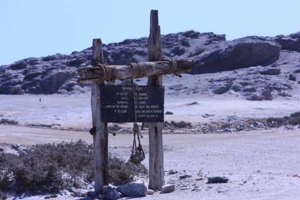 istock Weather Rock at Diaz Point in Luderitz 2104905369