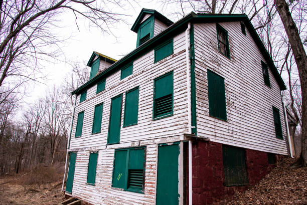 Small tool house at Cuttalossa Farm Mill, New Hope, Pennsylvania, USA