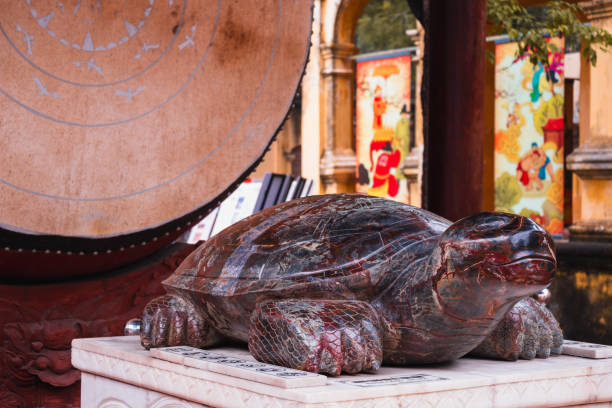 istock Majestic Turtle Statue in Hanoi Citadel 2105195070
