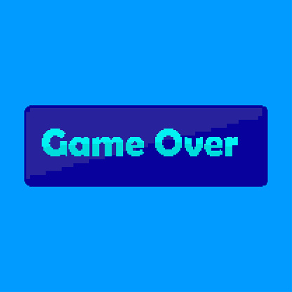pixel art - game over