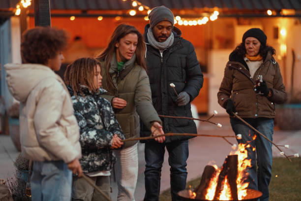 istock Marshmallow Roast with Family 2105374480