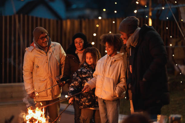 istock Marshmallow Roast with Family 2105374481