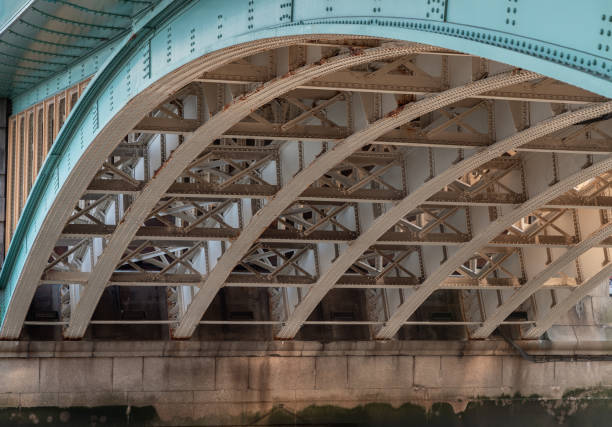 istock Detail of Structure and Girders supporting underneath Southwark Bridge. 2105375120