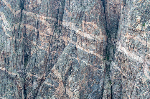 Painted Wall at Dragon Point in Black Canyon of the Gunnison National Park, Colorado, USA