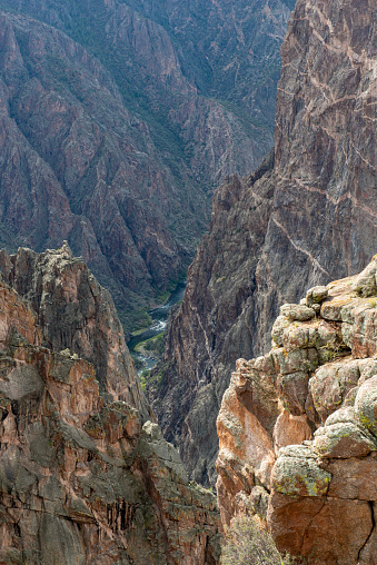 Scenery at Dragon Point in Black Canyon of the Gunnison National Park, Colorado, USA