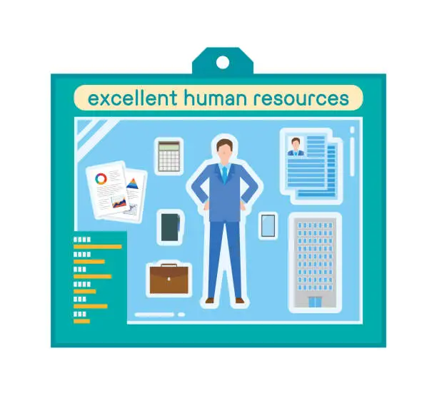 Vector illustration of excellent human resources