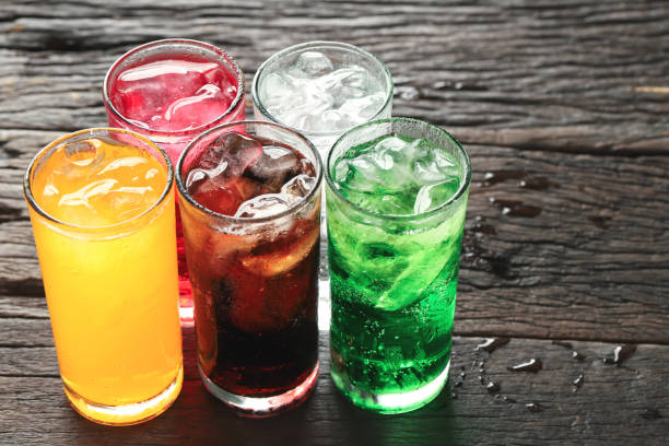 istock Soft drinks and fruit juice mixed with soda high in sugar have a negative effect on physical health 2105612082