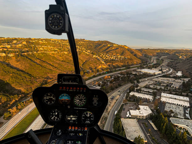 istock Golden hour from a helicopter over Interstate 5 in San Diego. 2105624604