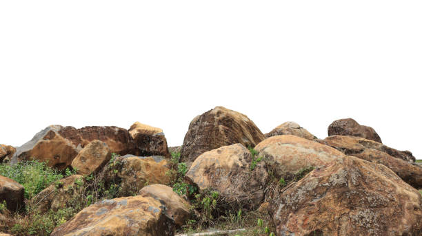 istock collection of large rocks isolated on white background 2105796289