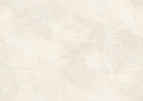 Grunge creamy beige paint textured camouflage mesh pattern background illustration. Will tile seamlessly