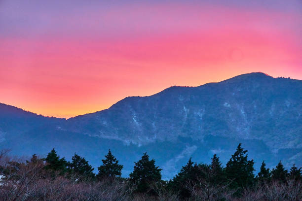istock Scenic view of mountain during sunset 2105960558