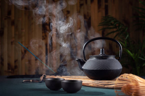 istock Still life with hot asian tea 2106080199