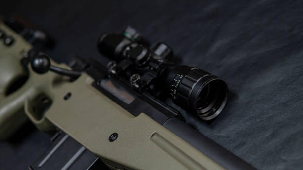 istock Detailed view of a sniper rifle 2106097624