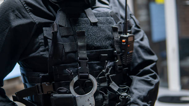 istock A close-up of a Special Forces agent's bulletproof vest 2106100806