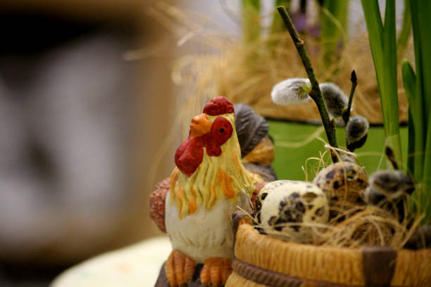 A little roster figurine