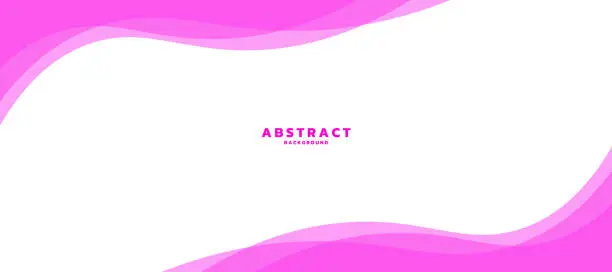 Vector illustration of vector simple pink background . flat pink gradient . wavy background