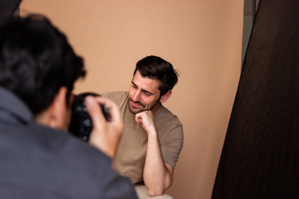 istock Candid portrait session with a smiling man 2106264472