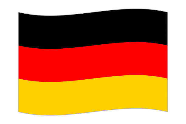 istock Waving flag of the country Germany. Vector illustration. 2106297076