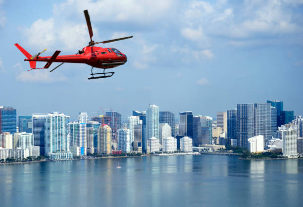 istock Helicopter tour over Miami, Florida 2106335591