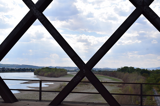 Engers , Germany - 08/22/2022: dry Rhine