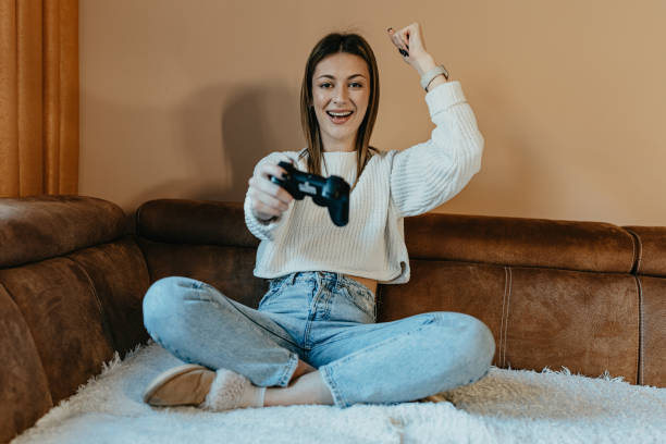 istock Home gaming, a solo journey 2106491893