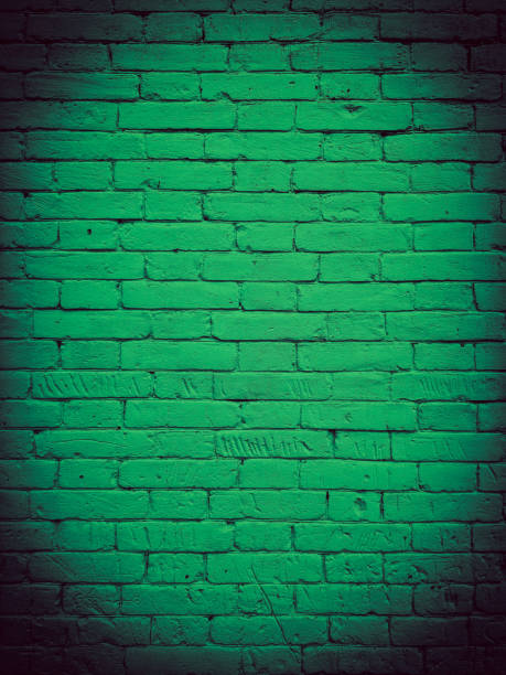 istock Patrick day green brick wall Bright Background For Designers 2106528469