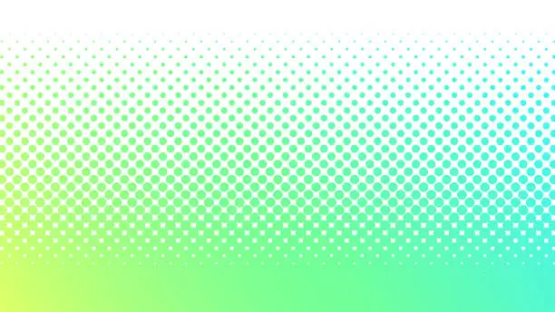 Vector illustration of Background illustration of halftone gradient color (fresh green)