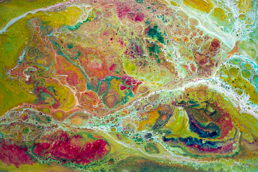 Watery marbled texture illustration with organic and multi-colored cell look perfect for backgrounds and textures