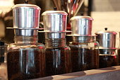 Vietnamese coffee beans are often stored in airtight jars to maintain their freshness and flavor.