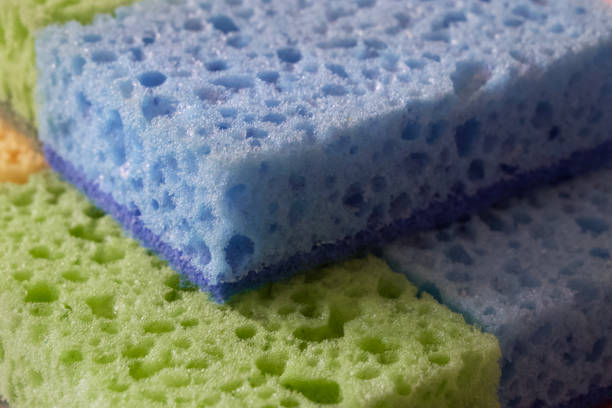 istock A few colorful sponges, a close-up shot. 2106844826