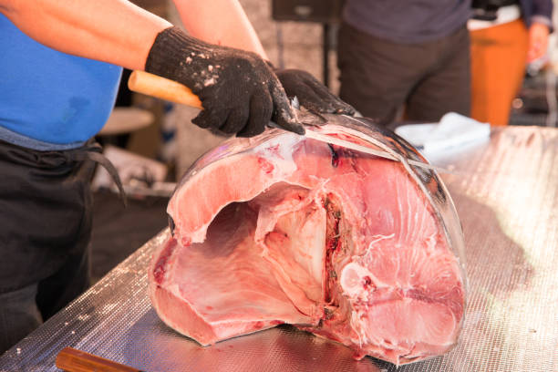 istock Hakata Japan Tuna Demolition Show 2106857238
