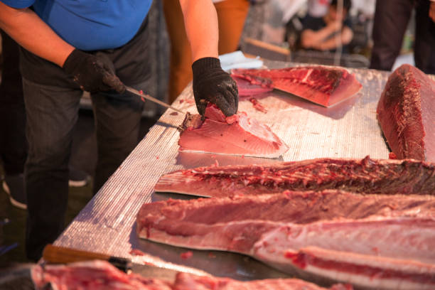 istock Hakata Japan Tuna Demolition Show 2106861614