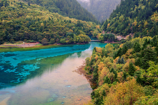 Beauty in nature at Jiuzhaigou Valley National Park in Asia.