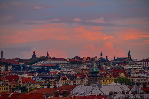 Charming Prague at sunset