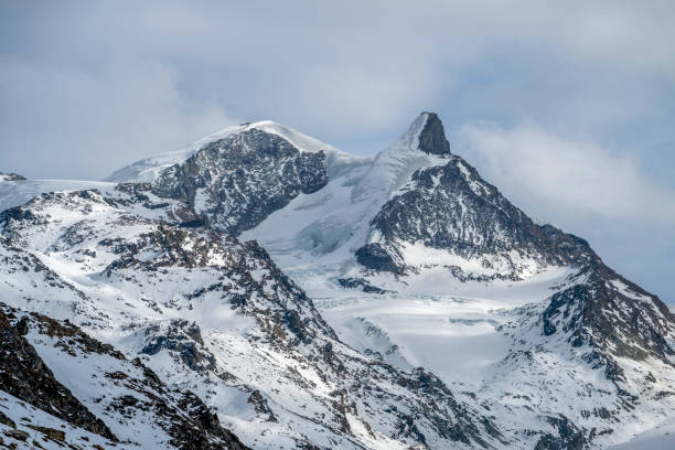 Snowcapped mountains and blue sky, Zermatt