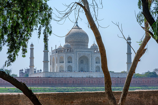 Qutub Minar or Qutb Minar in Delhi, is the tallest minaret in India made of sandstone and marble.  Construction started in 1192. Height is 72 m.  The airport is not far.