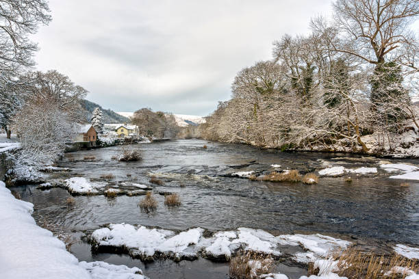 river dee llangollen - dee river river denbighshire wales ストックフォトと画像