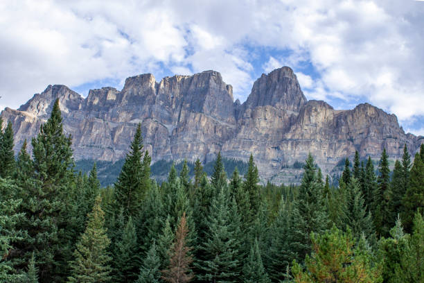 Free Stock Photo of Majestic Mountain Range With Trees and Mountains in ...