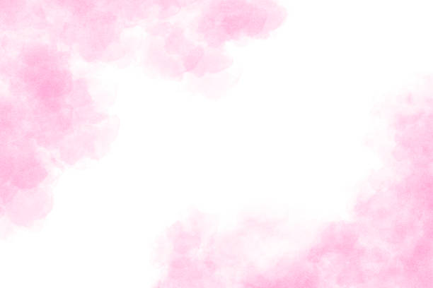 istock Abstract Watercolor Painting Background in Pastel Pink  with Stipple Effect 2107003206