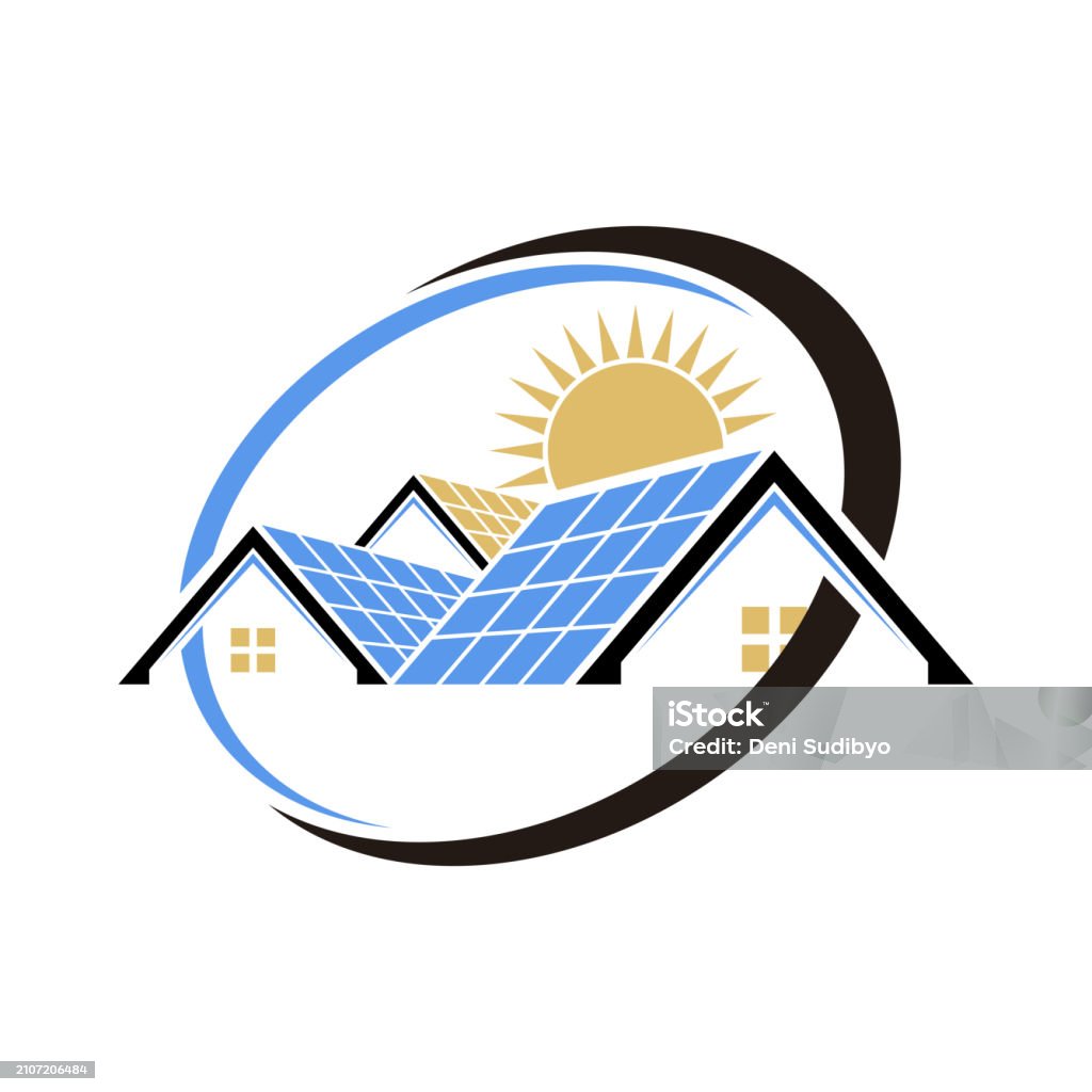 Simple Solar Panel Vector Pattern Solar Panel Vector Design Templates Simple And Modern Stock ...