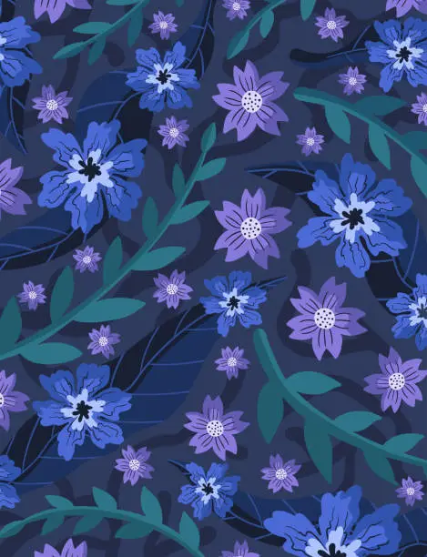 Vector illustration of flower background