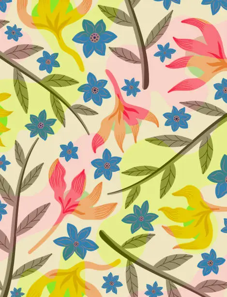 Vector illustration of flower background