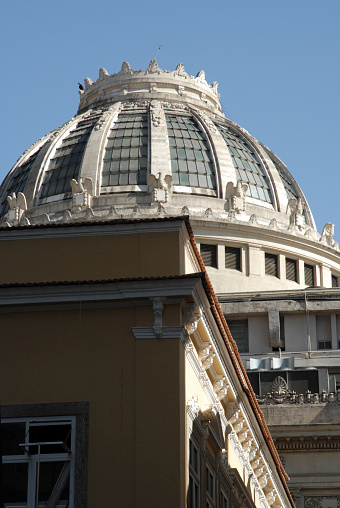 Facade of buildings in neoclassical style, Rio de Janeiro.