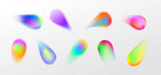 Vector illustration of Blur gradient circle shape with gradation of color